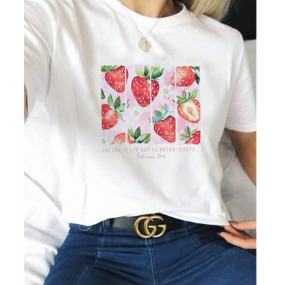 Camiseta Gustad, y ved que bueno es Jehová - Lista para enviar