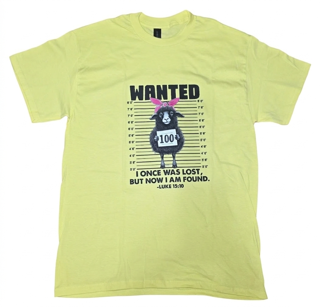 Camiseta Wanted Inspirada en Lucas 15:10 - Lista para enviar