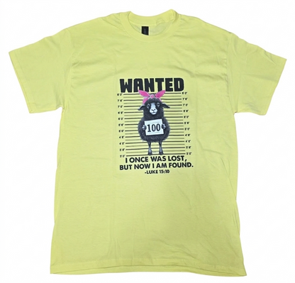 Camiseta Wanted Inspirada en Lucas 15:10 - Lista para enviar
