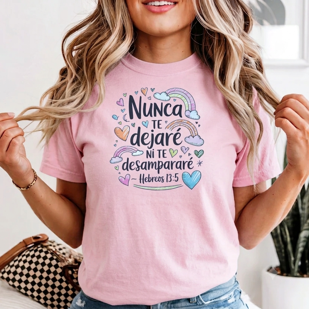 Never will I leave you; never will I forsake you T-Shirt -Ready to ship