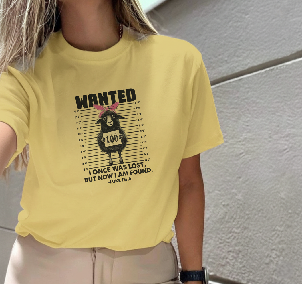 Camiseta Wanted Inspirada en Lucas 15:10 - Lista para enviar