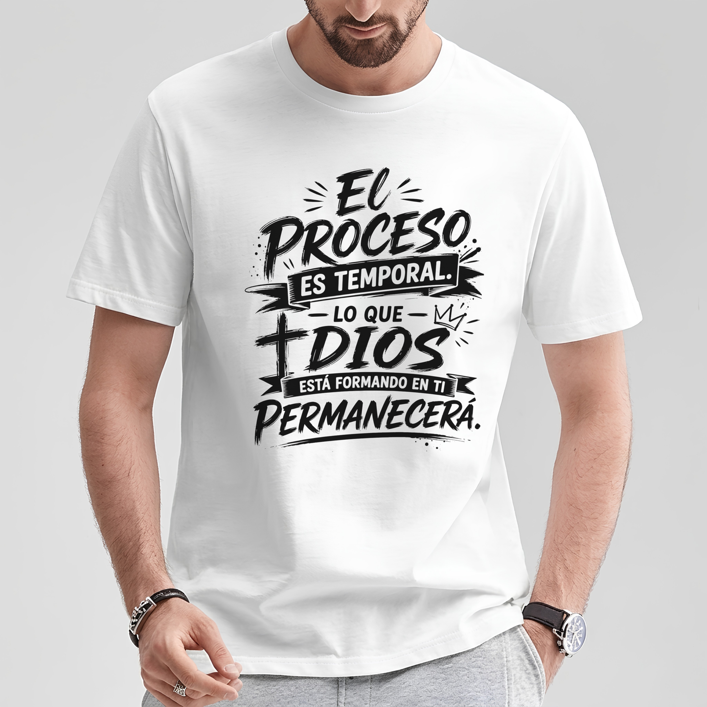 Unisex Christian T-Shirt "The Process is Temporary"