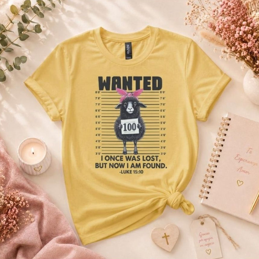 Wanted T-shirt Inspired by Luke 15:10 - Ready to ship