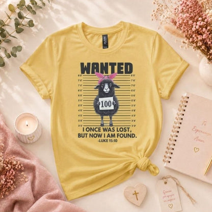 Wanted T-shirt Inspired by Luke 15:10 - Ready to ship